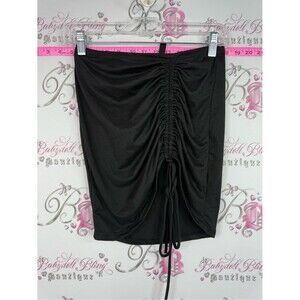 Queen mania skirt tie up Ruched Drawstring Midi Skirt - Women